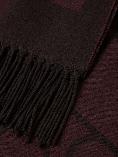 CK Calvin Klein Schal mit Ausfransungen Bordeaux 2