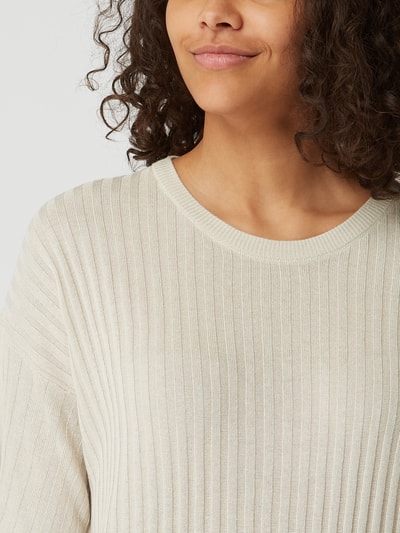 Smith and Soul Pullover met linnen  Beige - 5