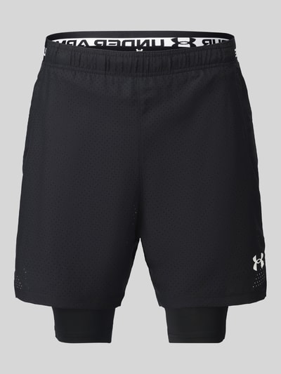Under Armour Relaxed Fit Sportshorts im Double-Layer-Look Black 2