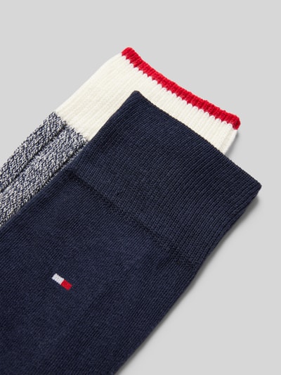 Tommy Hilfiger Socken mit Logo-Detail im 2er-Pack Dunkelblau 2