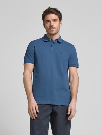 Tommy Hilfiger Regular fit poloshirt met labeldetail Jeansblauw - 4