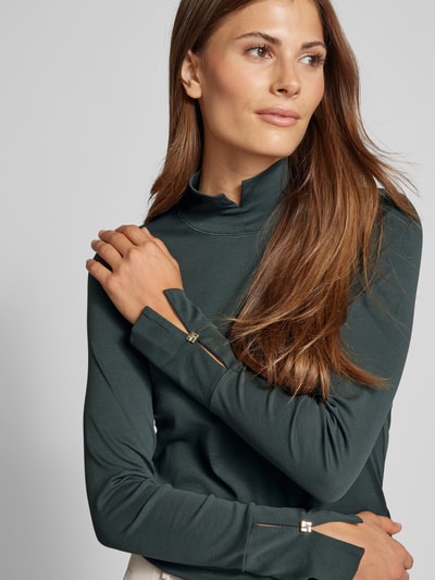 Marc Cain Longsleeve mit Stehkragen Dunkelgruen 3