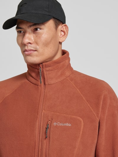 COLUMBIA Fleecejacke mit Label-Stitching Modell 'Fast Trek' Rostrot 3