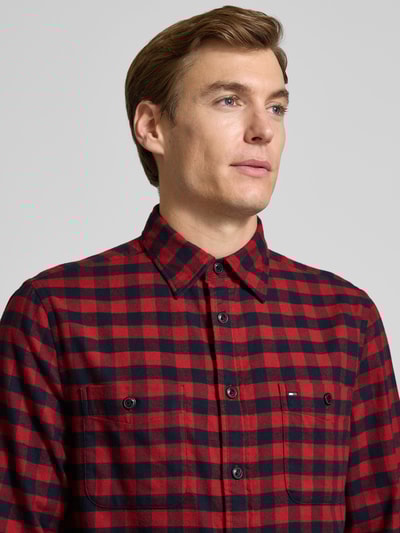 Tommy Hilfiger Regular fit vrijetijdsoverhemd van puur katoen, model 'BUFFALO' Rood - 3