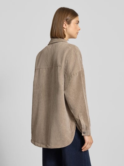 Only Loose Fit Hemdbluse mit Brusttaschen Modell 'JANINE-RAI' Sand 5