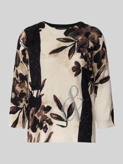 Betty Barclay Sweter z dzianiny z okrągłym dekoltem Ciemnobrązowy 2