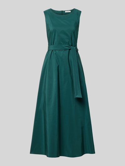 Produktfoto, grünes A-Linie Abendkleid mit Baumwoll-Anteil Modell 'GENTILE' von Weekend Max Mara, glatte Textur, Damen Abendkleid