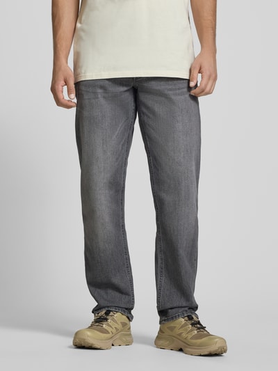 Blend Jeansy o kroju regular fit z wpuszczanymi kieszeniami model 'ROCK' Ciemnoszary 4