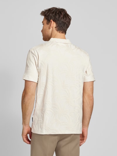 Tom Tailor Poloshirt met jacquardpatroon Offwhite - 5