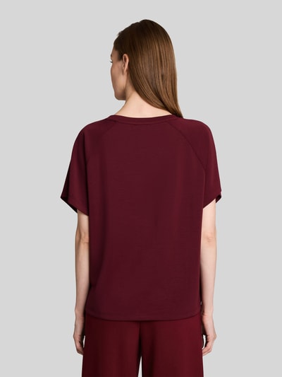 Tom Tailor Loose Fit Sweatshirt aus Modal-Mix Bordeaux 5