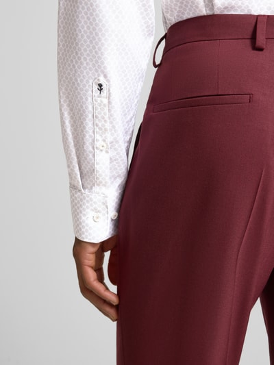 SEIDENSTICKER Slim fit zakelijk overhemd van katoen met kentkraag Zand - 3