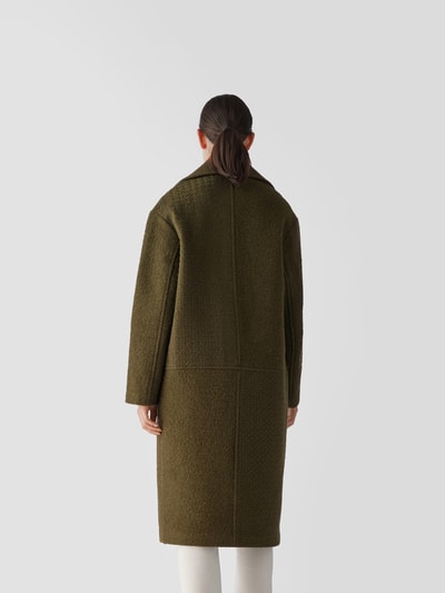 Lala Berlin Wollmantel mit Stickereien Olivgrün 5