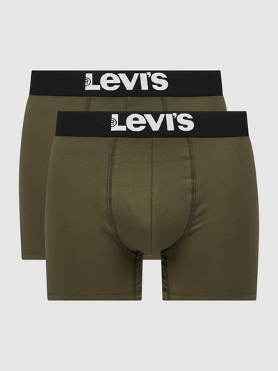 Levi's® Trunks met labelprint Kaki - 1