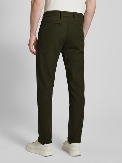 BOSS Orange Tapered fit chino met steekzakken Olijfgroen - 5