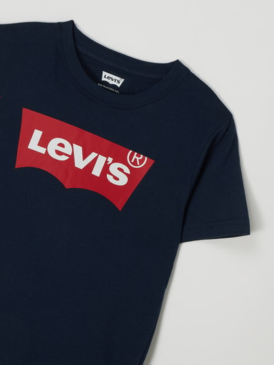 Levi’s® Kids T-shirt met labelprint Marineblauw - 2