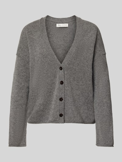Marc O'Polo Oversized gebreid jack van pure scheerwol  Middengrijs - 2