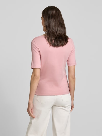 Christian Berg Woman T-Shirt mit U-Boot-Ausschnitt Altrosa 5