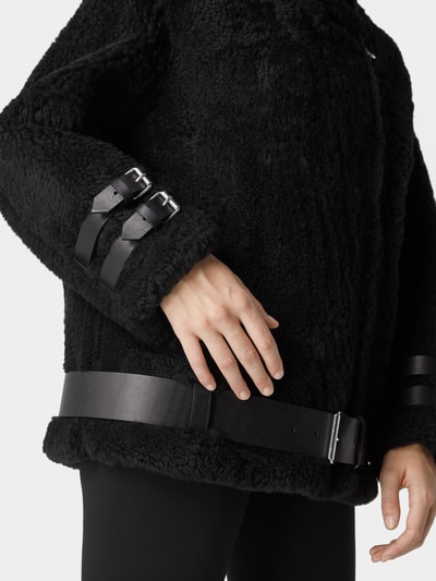 Halfboy Lederjacke im Biker-Look Schwarz 6