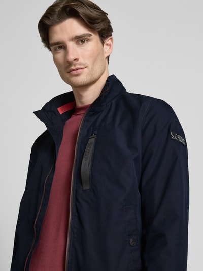 s.Oliver RED LABEL Regular fit outdoorjack met opstaande kraag en contrasterende details Donkerblauw - 3