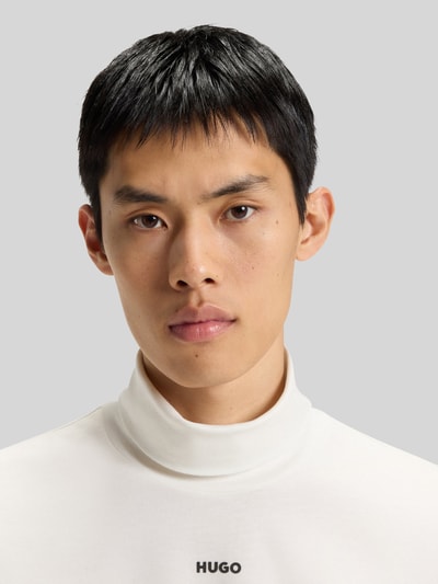 HUGO Regular fit coltrui van puur katoen, model 'DAPOROLLO' Wit - 3