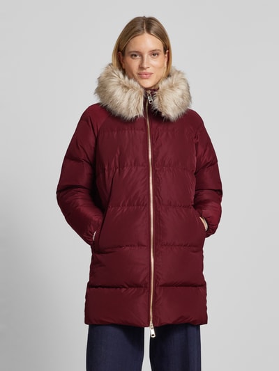 Tommy Hilfiger Gewatteerde jas met capuchon Bordeaux - 4