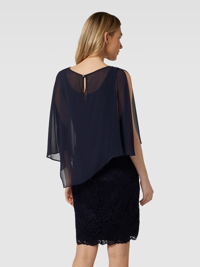 Vera Mont Knielanges Cocktailkleid im Double-Layer-Look Dunkelblau 5