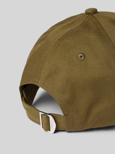 BOSS Basecap mit Label-Stitching Modell 'Zed' Oliv 3