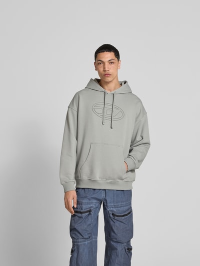 Diesel Hoodie mit Label-Detail Hellgrau 4