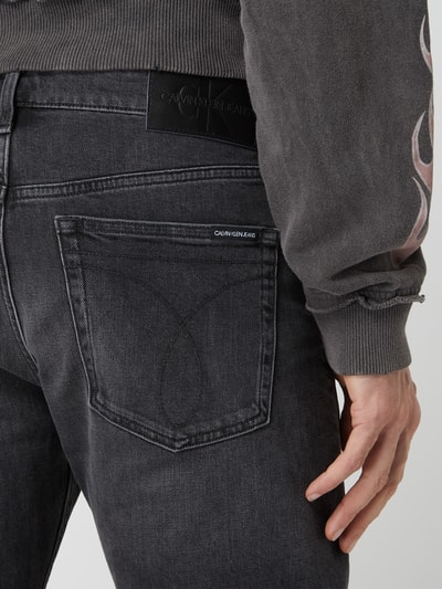 Calvin Klein Jeans Slim Tapered Fit Low Waist Jeans Black 3