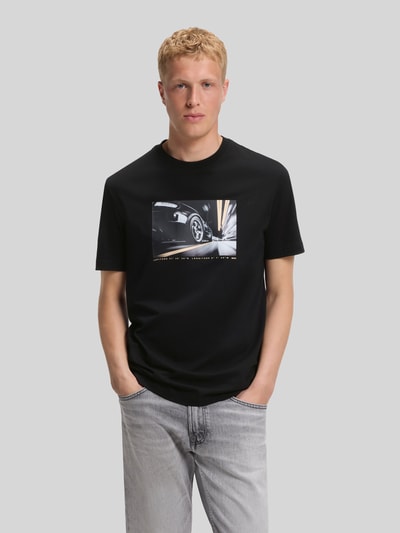 BOSS Orange Regular Fit T-Shirt aus reiner Baumwolle Black 4
