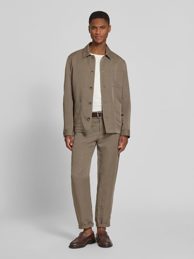 ROY ROBSON slim fit broek met achterzakken Taupe - 1