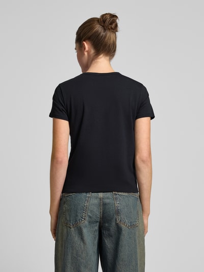 Review T-Shirt mit Label-Print Black 5