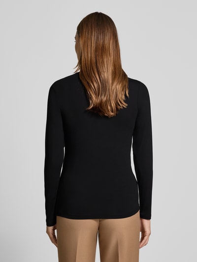 FREE/QUENT Shirt met lange mouwen en col, model 'Liana' Zwart - 5