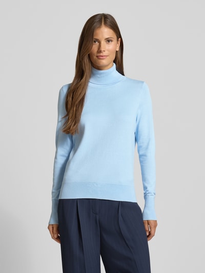 Christian Berg Woman Strickpullover mit gerippten Abschlüssen Hellblau 4