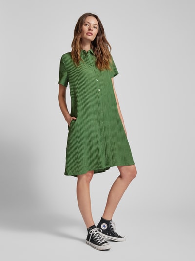Jake*s Casual Sukienka koszulowa o długości do kolan z wpuszczanymi kieszeniami Butelkowy zielony 1