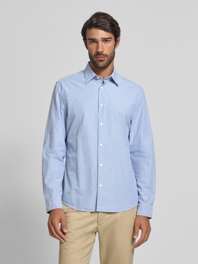 Marc O'Polo Koszula casualowa o kroju shaped z czystej bawełny Jasnoniebieski 4