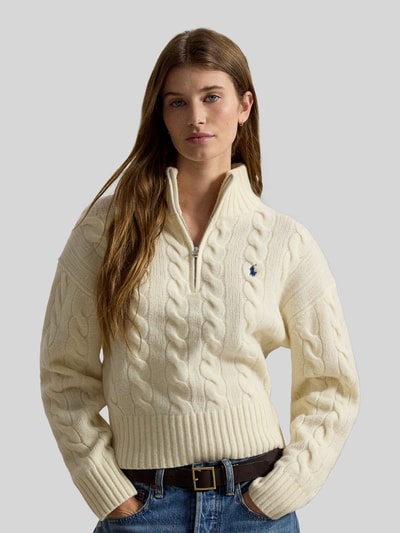 Polo Ralph Lauren Regular Fit Troyer aus Woll-Mix Sand 4