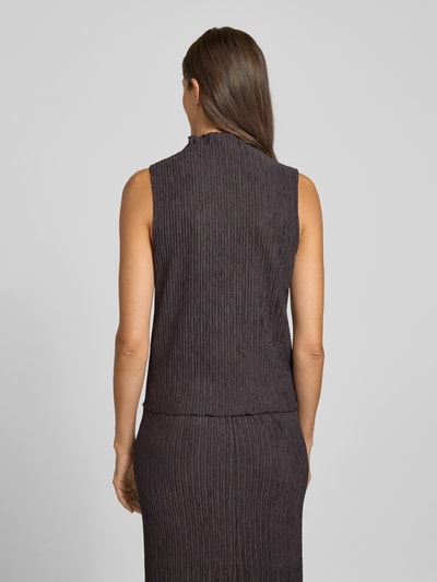 OPUS Top ze stójką i falistym wykończeniem model ‘Idala’ Czekoladowy 5