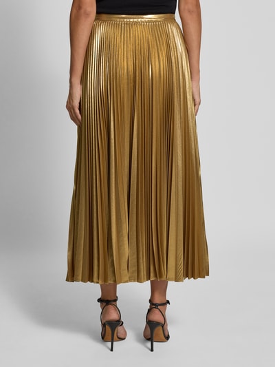 Lauren Ralph Lauren Spódnica midi z plisami model ‘VANETTA’ Złoty 5