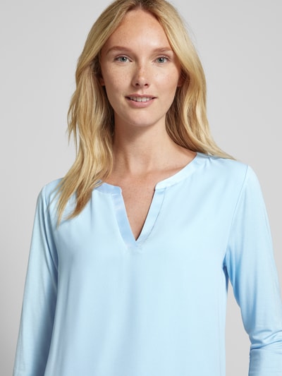 comma Blouse met 3/4-mouwen Bleu - 3