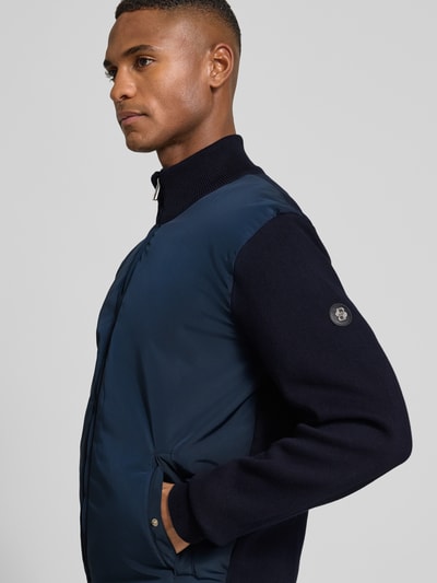 BOSS Regular Fit Strickjacke aus reiner Baumwolle Modell 'IBAIO' Marine 3