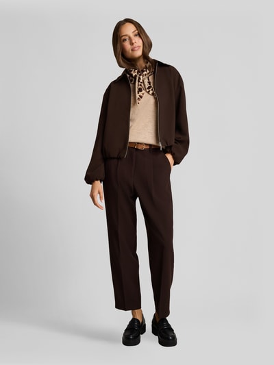 Tom Tailor Regular Fit Blouson mit Viskose-Anteil Dunkelbraun 1