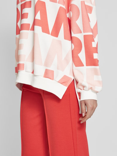 Smith and Soul Sweatshirt met all-over statementprint Offwhite - 3