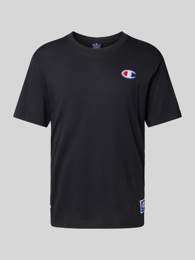 CHAMPION T-Shirt mit Logo-Patch Black 2