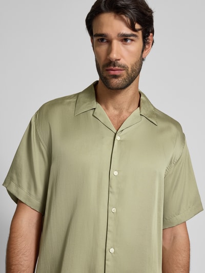 SELECTED HOMME Relaxed Fit Freizeithemd aus Lyocell Hellgruen 3