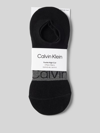 CK Calvin Klein Socken mit Label-Print im 2er-Pack Black 3