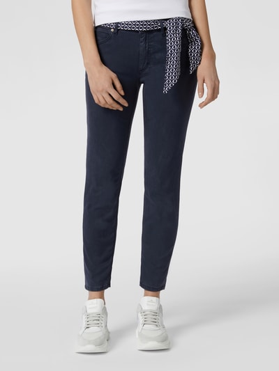 Marc O'Polo Slim fit 7/8-broek met riem  Marineblauw - 4