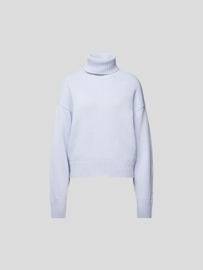 Filippa K Rollkragenpullover aus reiner Wolle Hellblau 2