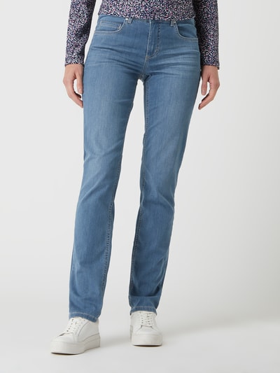 Angels Straight fit jeans met stretch, model 'Cici' Lichtblauw - 4