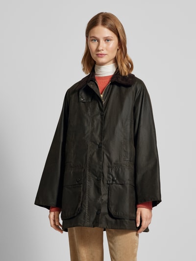 Barbour Kurtka woskowana o kroju oversized model ‘BEAUFORT WAX’ Oliwkowy 4